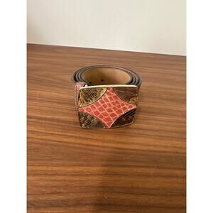 Vintage Prada Leather Belt Size 34/85